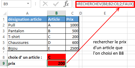 Fonction RechercheV sur Excel : Utilisation et Exemple Fonction RECHERCHEV sur Excel : Guide complet avec exemples pratiques