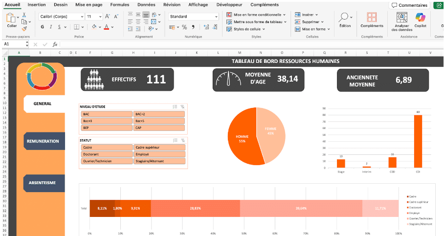 Formation Excel pour RH