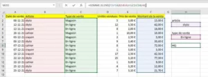 Fonction SOMME SI ENS sur Excel : Utilisation et exemple