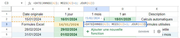 Fonction Date sur Excel : Utilisation et Exemple